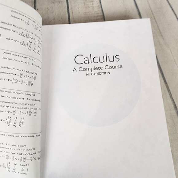 Calculus A Complete Course Ninth Ed. Hardcover Textbook Pearson 2018 - Picture 9 of 10